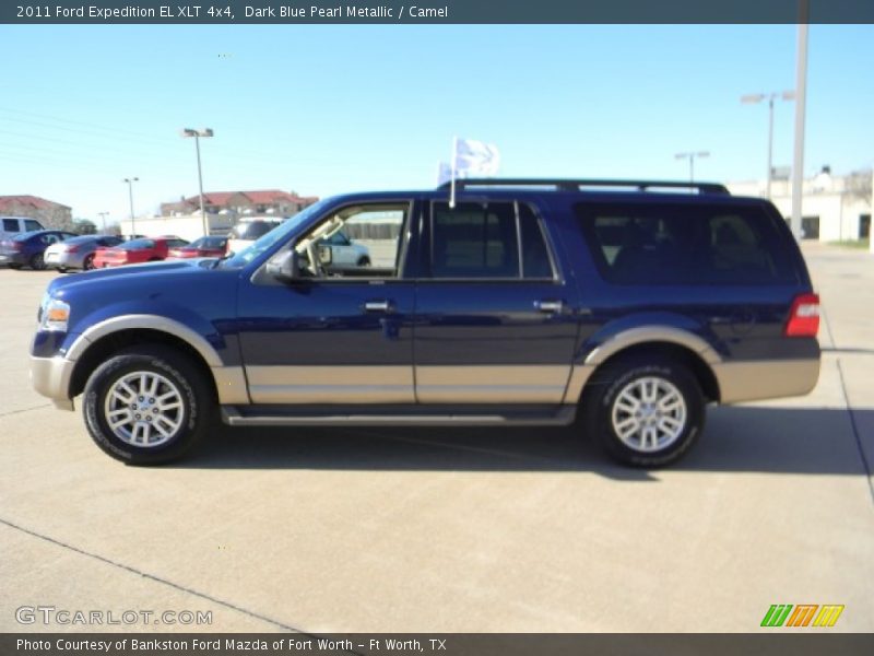 Dark Blue Pearl Metallic / Camel 2011 Ford Expedition EL XLT 4x4