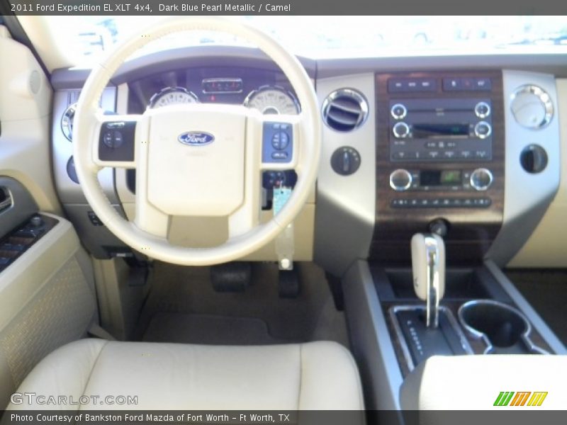 Dark Blue Pearl Metallic / Camel 2011 Ford Expedition EL XLT 4x4