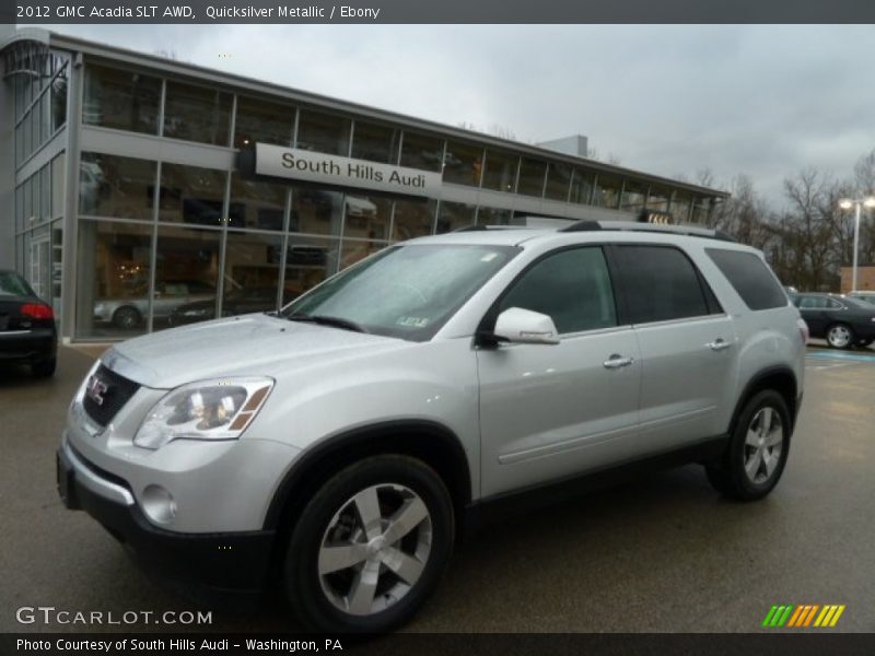 Quicksilver Metallic / Ebony 2012 GMC Acadia SLT AWD