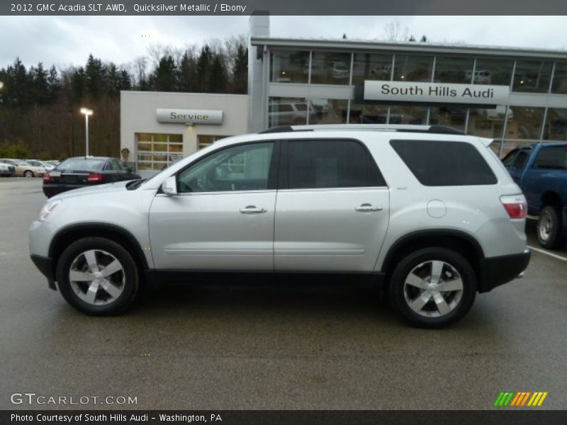 Quicksilver Metallic / Ebony 2012 GMC Acadia SLT AWD