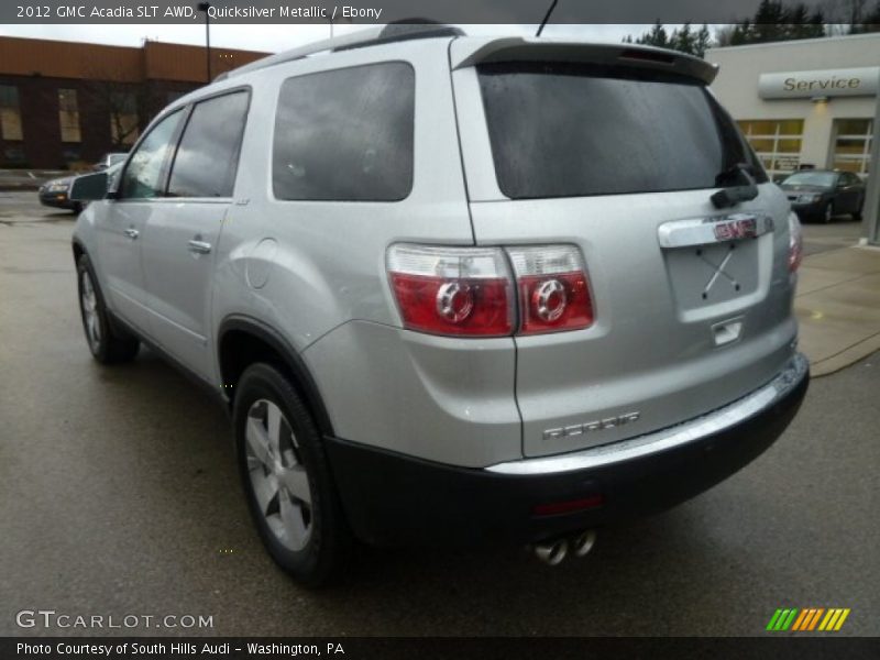 Quicksilver Metallic / Ebony 2012 GMC Acadia SLT AWD