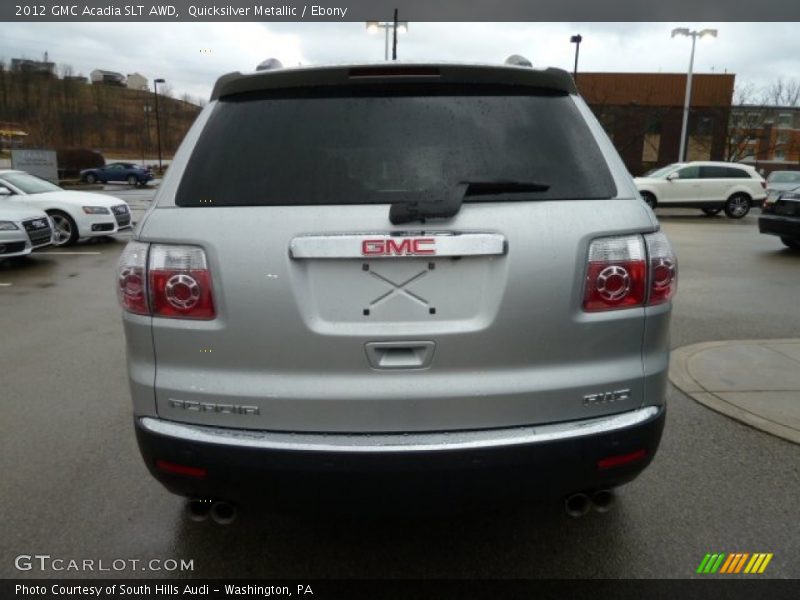 Quicksilver Metallic / Ebony 2012 GMC Acadia SLT AWD