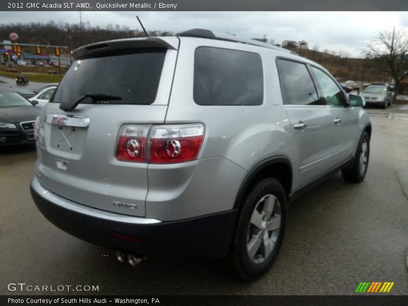 Quicksilver Metallic / Ebony 2012 GMC Acadia SLT AWD