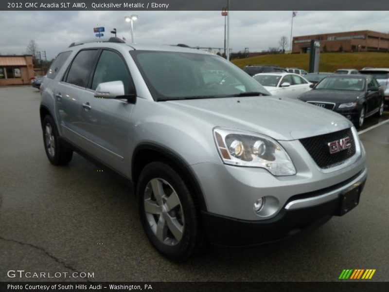 Quicksilver Metallic / Ebony 2012 GMC Acadia SLT AWD