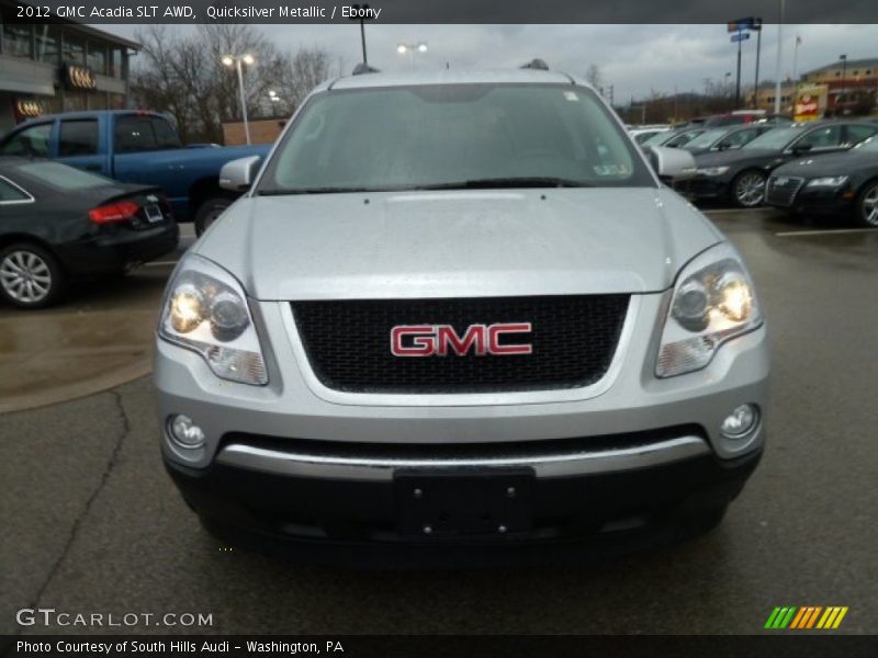 Quicksilver Metallic / Ebony 2012 GMC Acadia SLT AWD