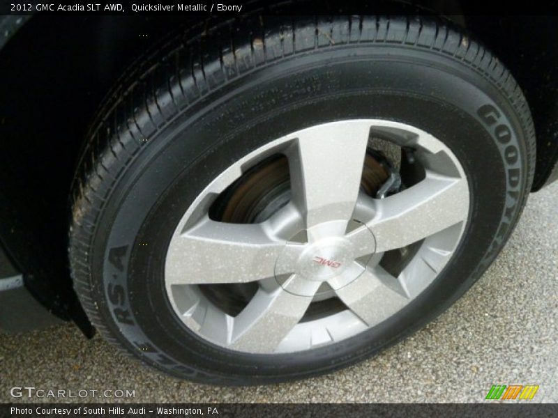 Quicksilver Metallic / Ebony 2012 GMC Acadia SLT AWD
