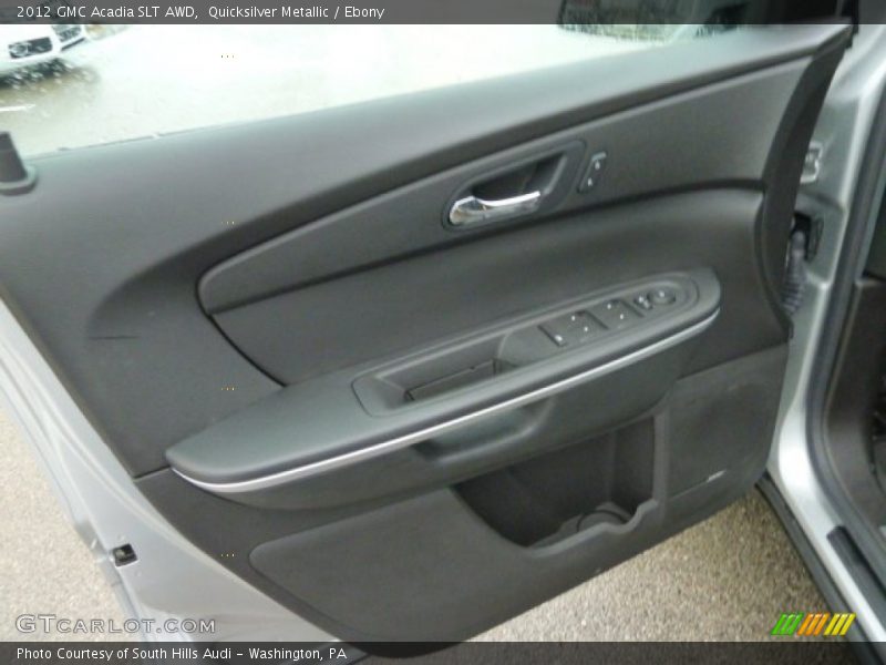 Quicksilver Metallic / Ebony 2012 GMC Acadia SLT AWD