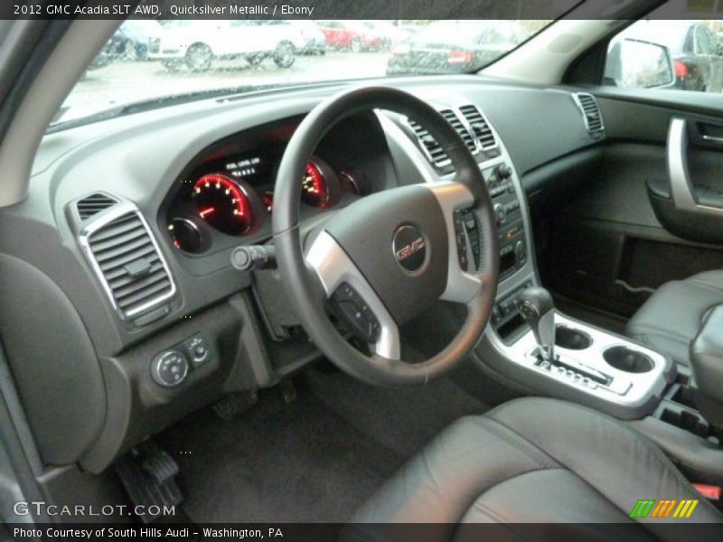 Quicksilver Metallic / Ebony 2012 GMC Acadia SLT AWD