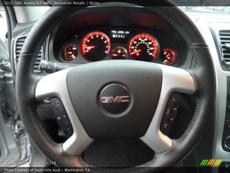 Quicksilver Metallic / Ebony 2012 GMC Acadia SLT AWD