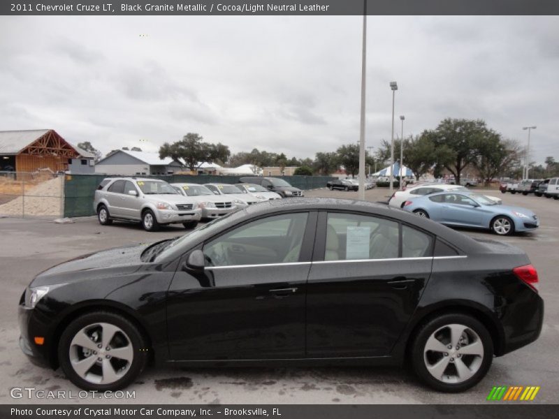 Black Granite Metallic / Cocoa/Light Neutral Leather 2011 Chevrolet Cruze LT
