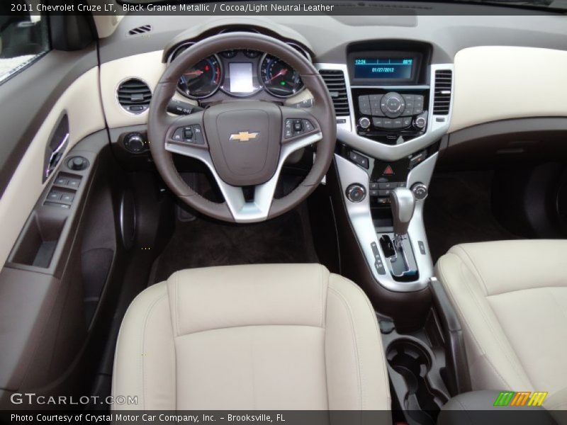 Black Granite Metallic / Cocoa/Light Neutral Leather 2011 Chevrolet Cruze LT