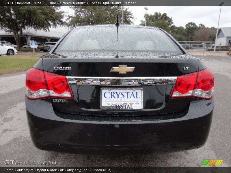 Black Granite Metallic / Cocoa/Light Neutral Leather 2011 Chevrolet Cruze LT