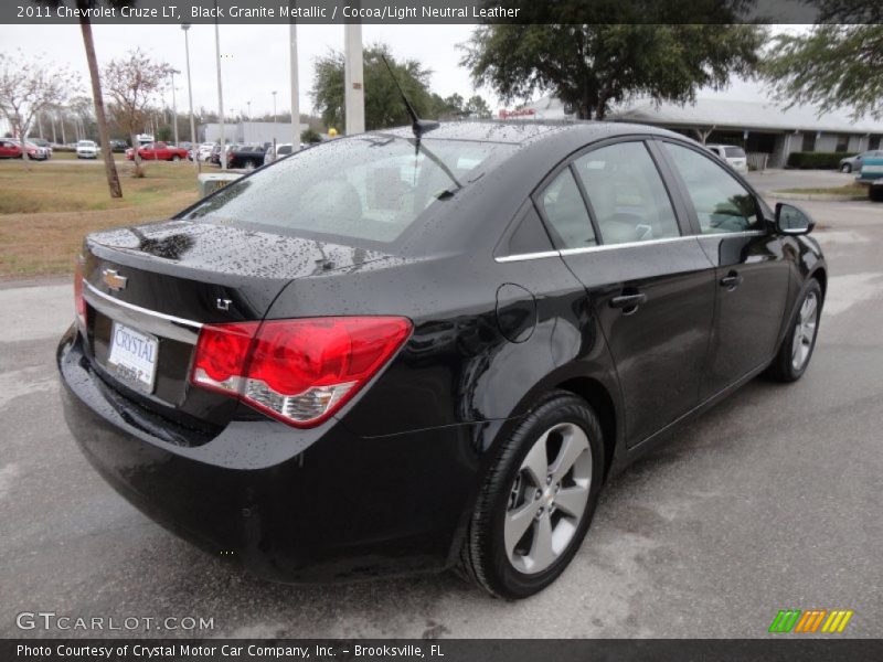 Black Granite Metallic / Cocoa/Light Neutral Leather 2011 Chevrolet Cruze LT