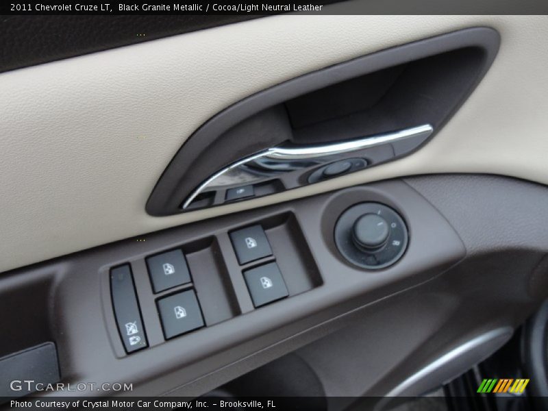 Black Granite Metallic / Cocoa/Light Neutral Leather 2011 Chevrolet Cruze LT
