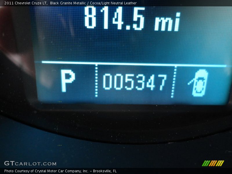 Black Granite Metallic / Cocoa/Light Neutral Leather 2011 Chevrolet Cruze LT