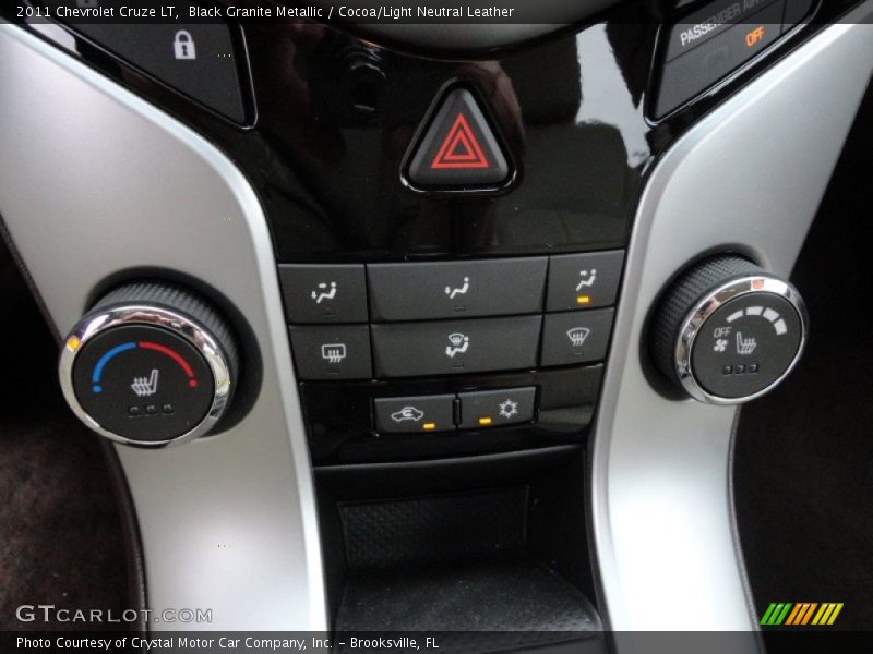 Black Granite Metallic / Cocoa/Light Neutral Leather 2011 Chevrolet Cruze LT
