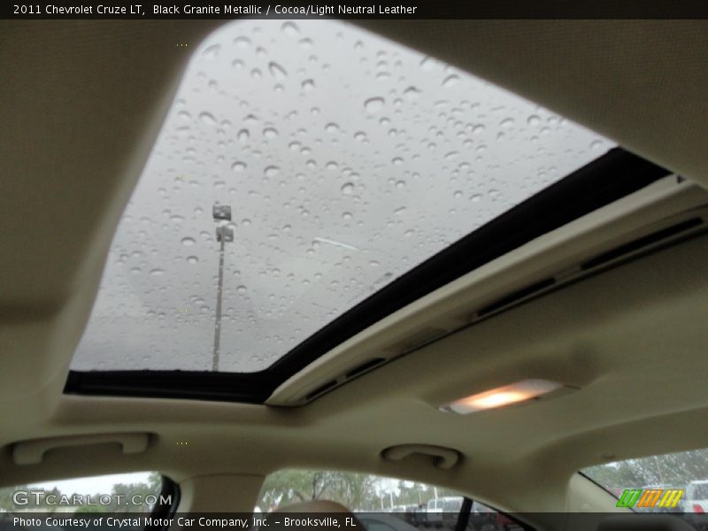 Black Granite Metallic / Cocoa/Light Neutral Leather 2011 Chevrolet Cruze LT