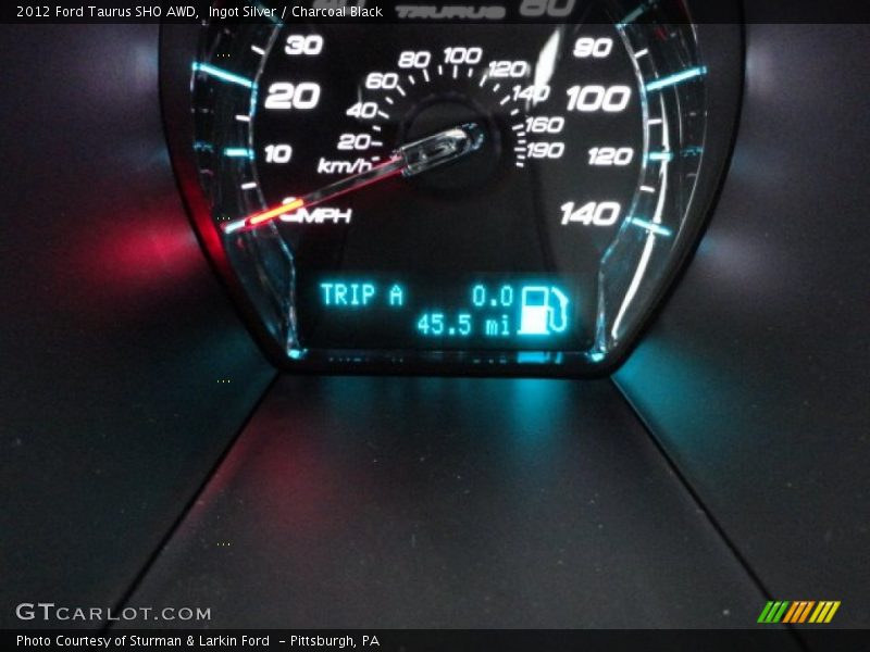 Ingot Silver / Charcoal Black 2012 Ford Taurus SHO AWD