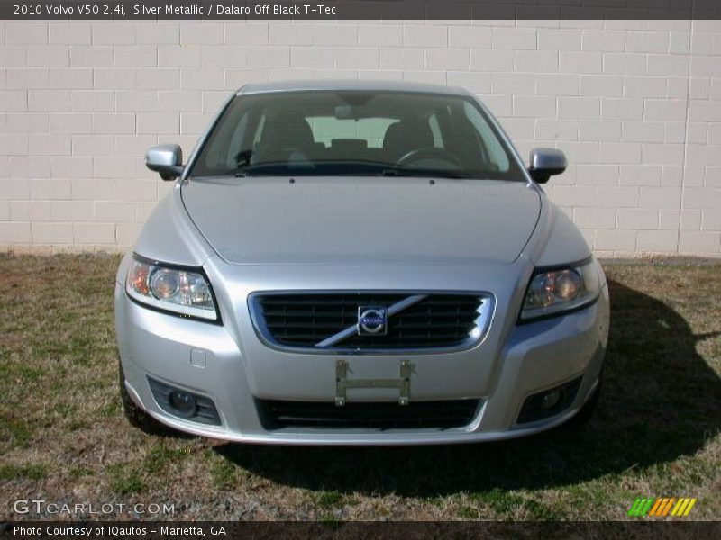 Silver Metallic / Dalaro Off Black T-Tec 2010 Volvo V50 2.4i