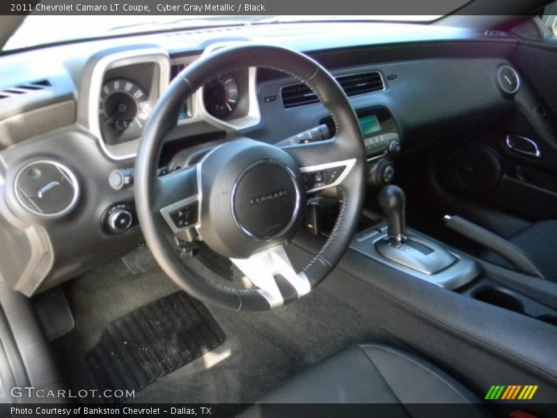 Cyber Gray Metallic / Black 2011 Chevrolet Camaro LT Coupe