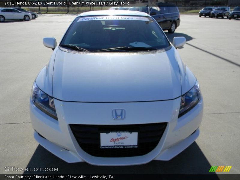 Premium White Pearl / Gray Fabric 2011 Honda CR-Z EX Sport Hybrid