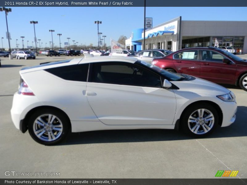 Premium White Pearl / Gray Fabric 2011 Honda CR-Z EX Sport Hybrid