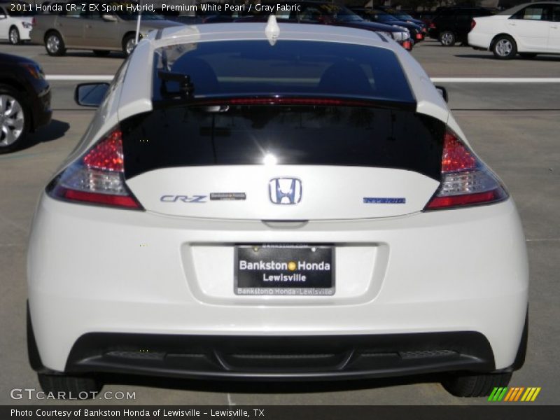 Premium White Pearl / Gray Fabric 2011 Honda CR-Z EX Sport Hybrid