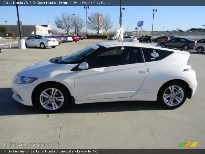 Premium White Pearl / Gray Fabric 2011 Honda CR-Z EX Sport Hybrid