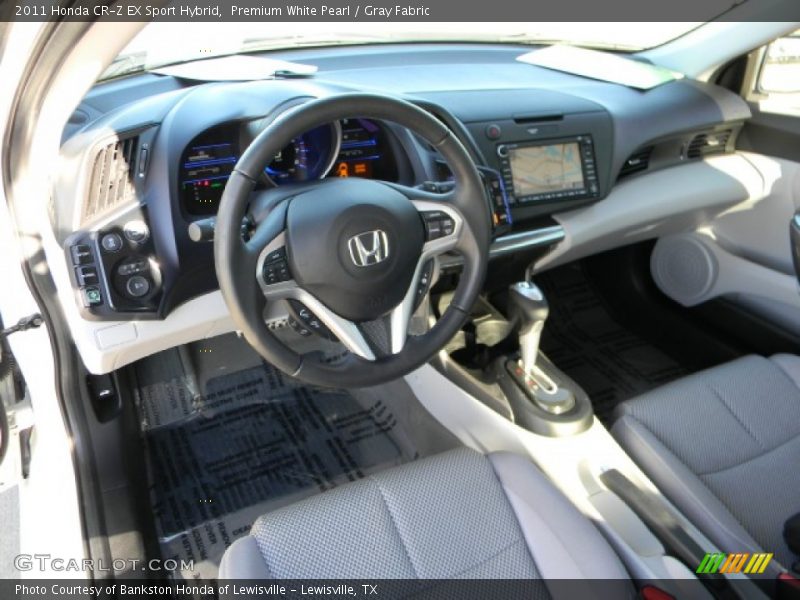 Premium White Pearl / Gray Fabric 2011 Honda CR-Z EX Sport Hybrid