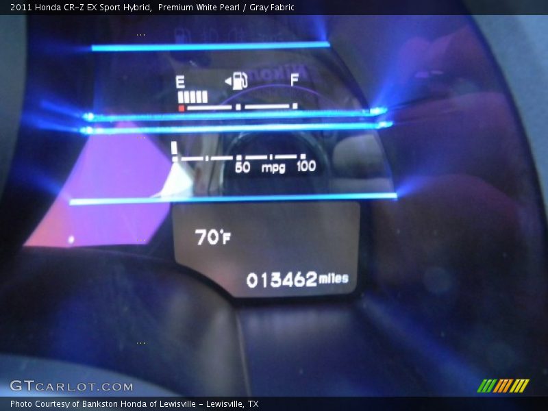 Premium White Pearl / Gray Fabric 2011 Honda CR-Z EX Sport Hybrid
