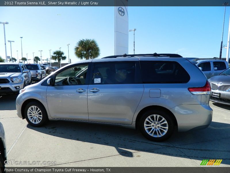 Silver Sky Metallic / Light Gray 2012 Toyota Sienna XLE
