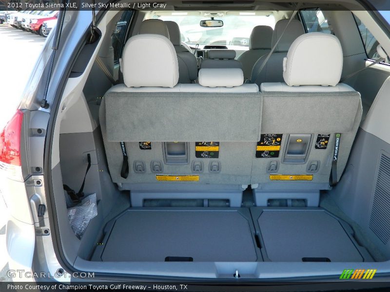 Silver Sky Metallic / Light Gray 2012 Toyota Sienna XLE