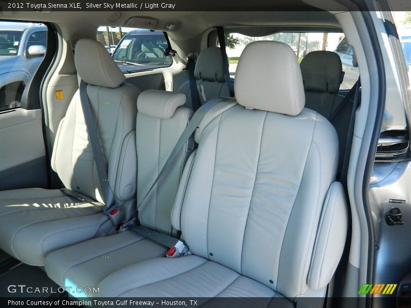 Silver Sky Metallic / Light Gray 2012 Toyota Sienna XLE