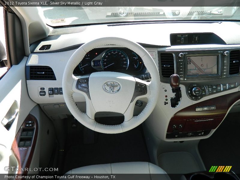 Silver Sky Metallic / Light Gray 2012 Toyota Sienna XLE