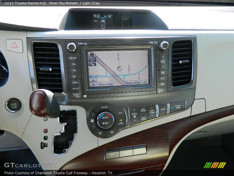 Silver Sky Metallic / Light Gray 2012 Toyota Sienna XLE