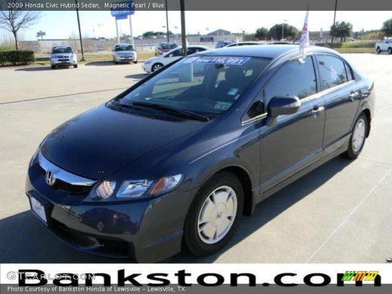 Magnetic Pearl / Blue 2009 Honda Civic Hybrid Sedan