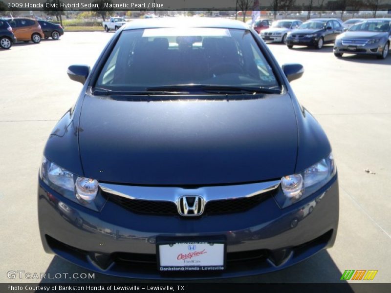 Magnetic Pearl / Blue 2009 Honda Civic Hybrid Sedan