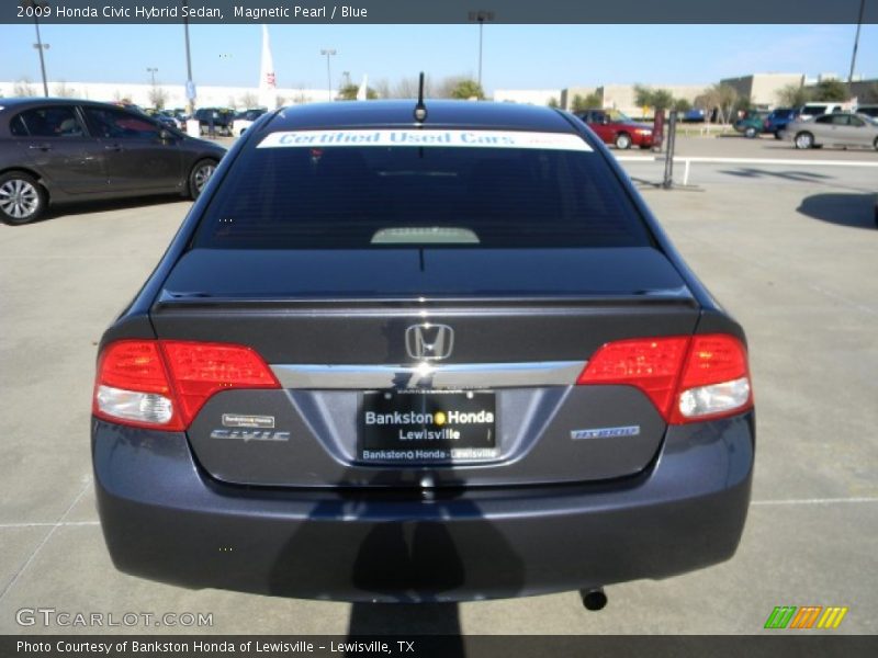 Magnetic Pearl / Blue 2009 Honda Civic Hybrid Sedan