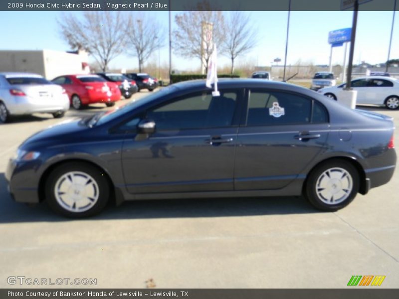 Magnetic Pearl / Blue 2009 Honda Civic Hybrid Sedan