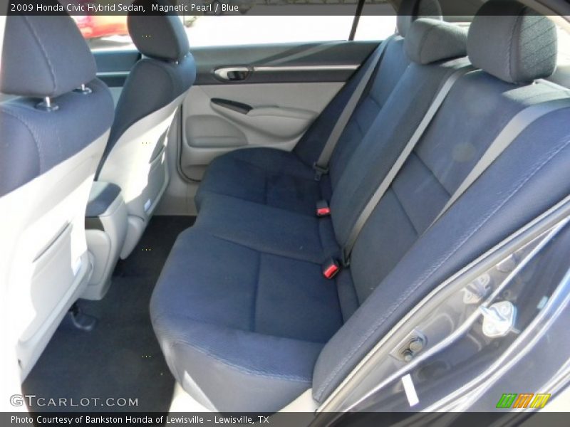  2009 Civic Hybrid Sedan Blue Interior