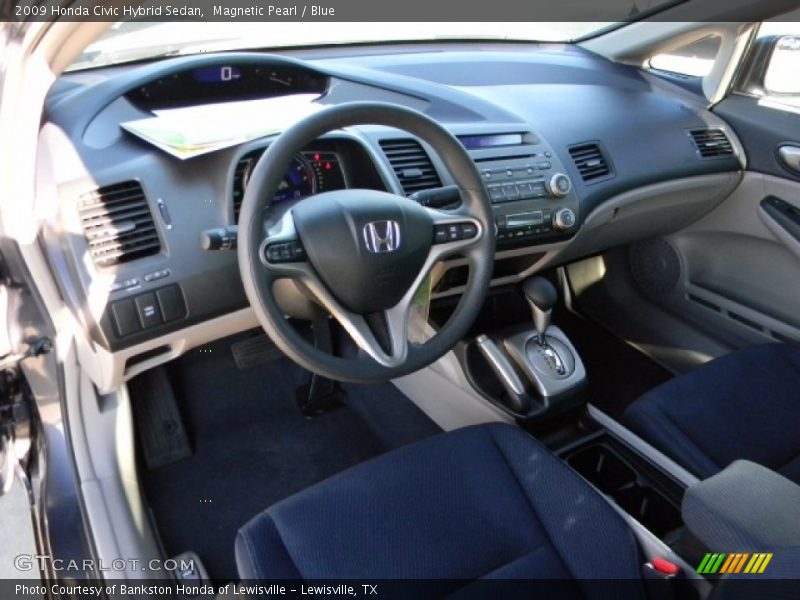 Blue Interior - 2009 Civic Hybrid Sedan 