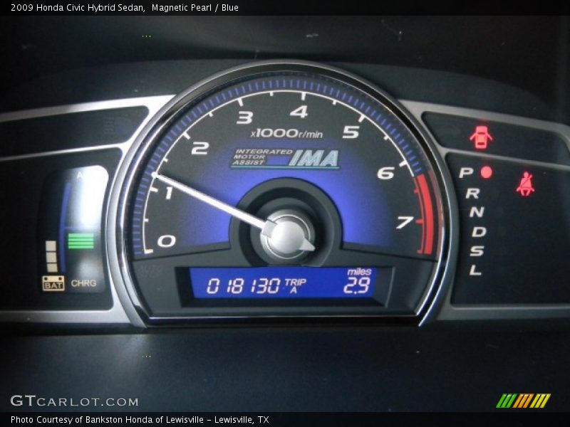  2009 Civic Hybrid Sedan Hybrid Sedan Gauges
