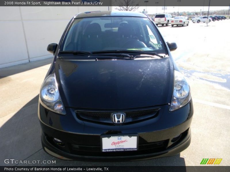 Nighthawk Black Pearl / Black/Grey 2008 Honda Fit Sport