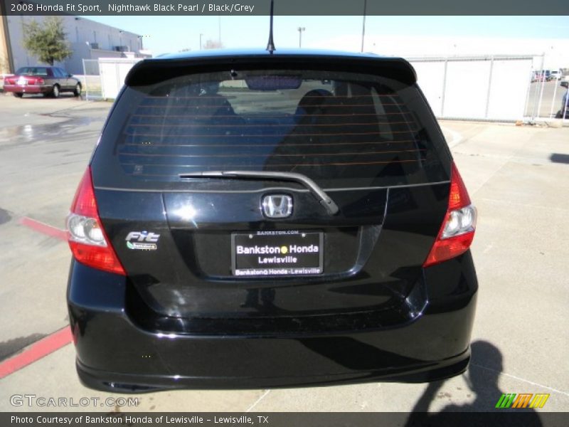 Nighthawk Black Pearl / Black/Grey 2008 Honda Fit Sport