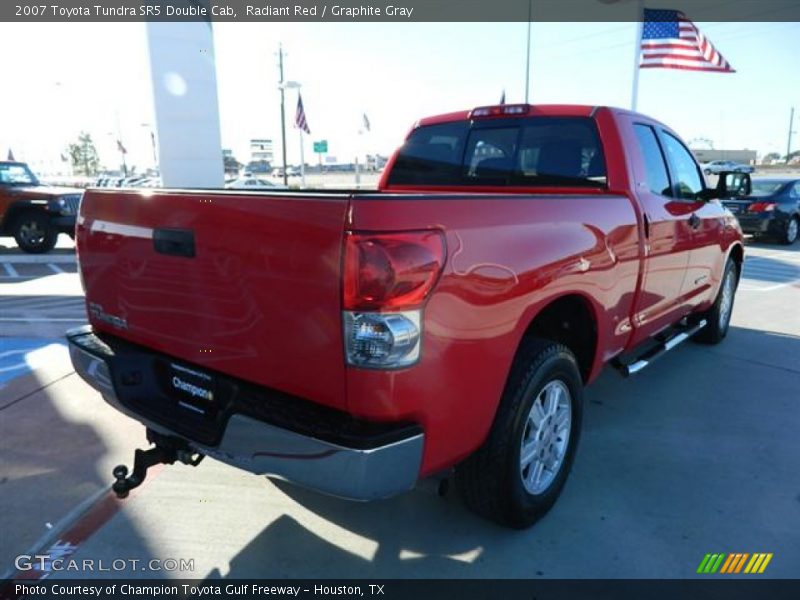Radiant Red / Graphite Gray 2007 Toyota Tundra SR5 Double Cab