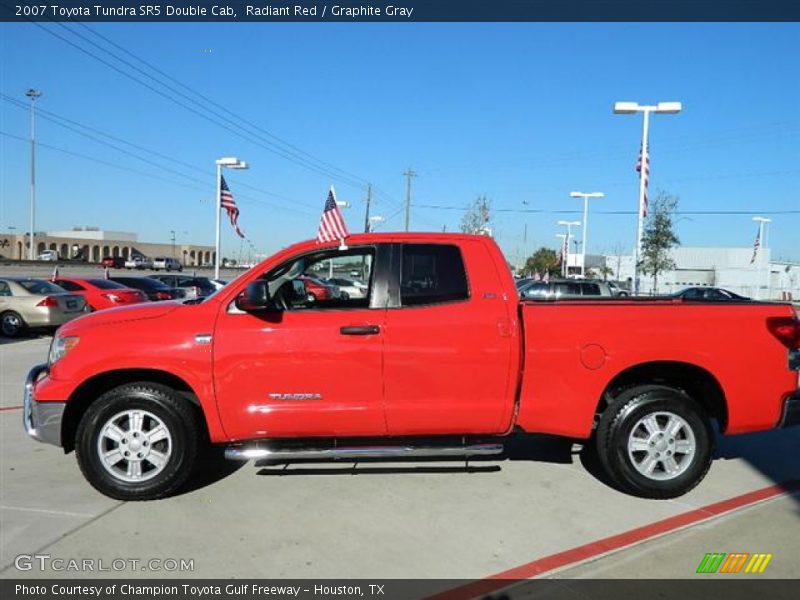 Radiant Red / Graphite Gray 2007 Toyota Tundra SR5 Double Cab
