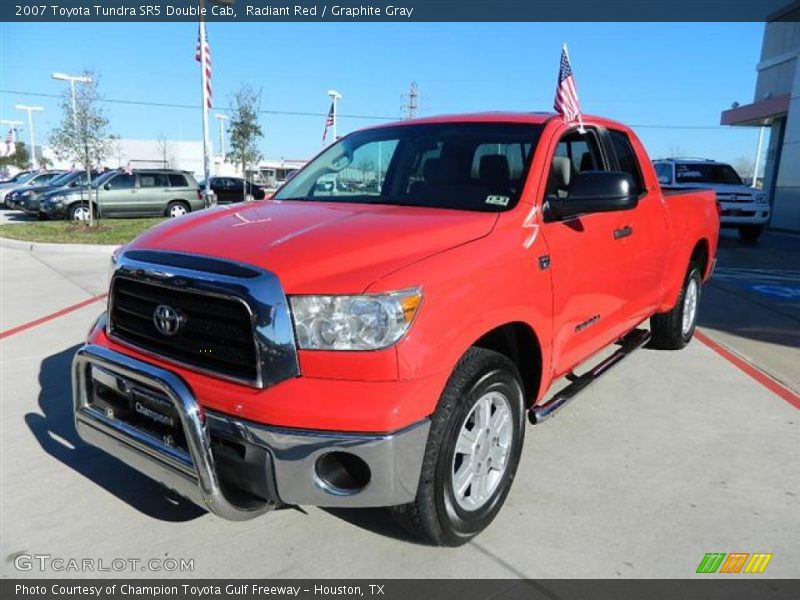 Radiant Red / Graphite Gray 2007 Toyota Tundra SR5 Double Cab