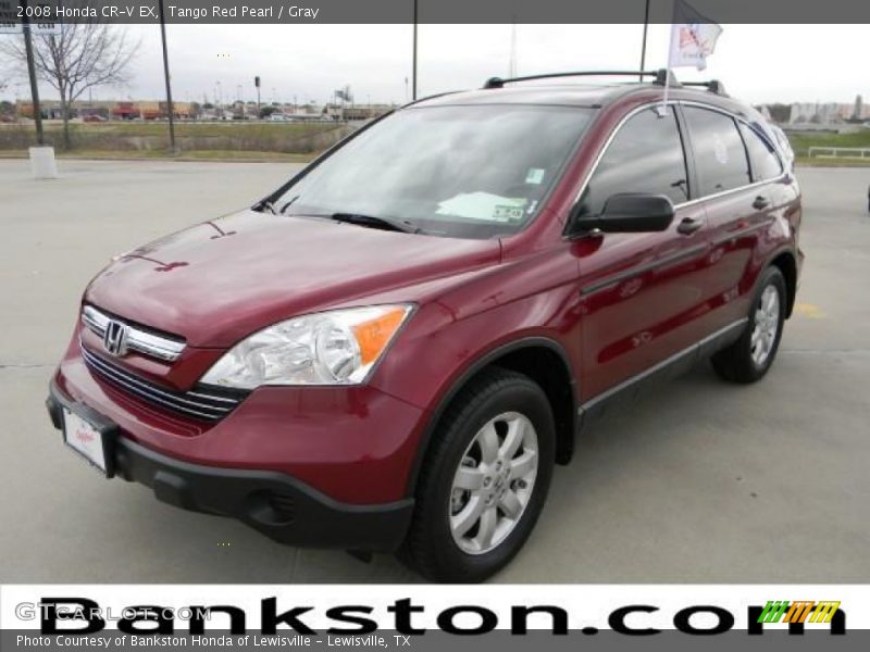 Tango Red Pearl / Gray 2008 Honda CR-V EX
