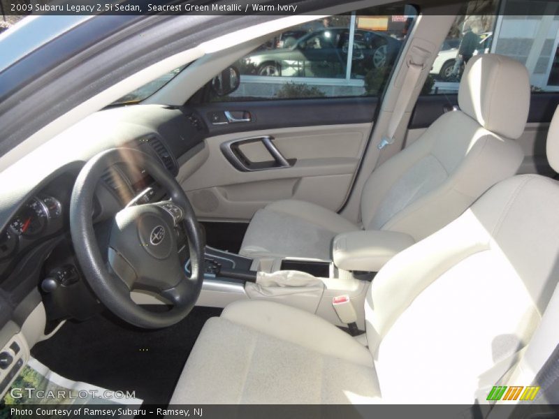 Seacrest Green Metallic / Warm Ivory 2009 Subaru Legacy 2.5i Sedan