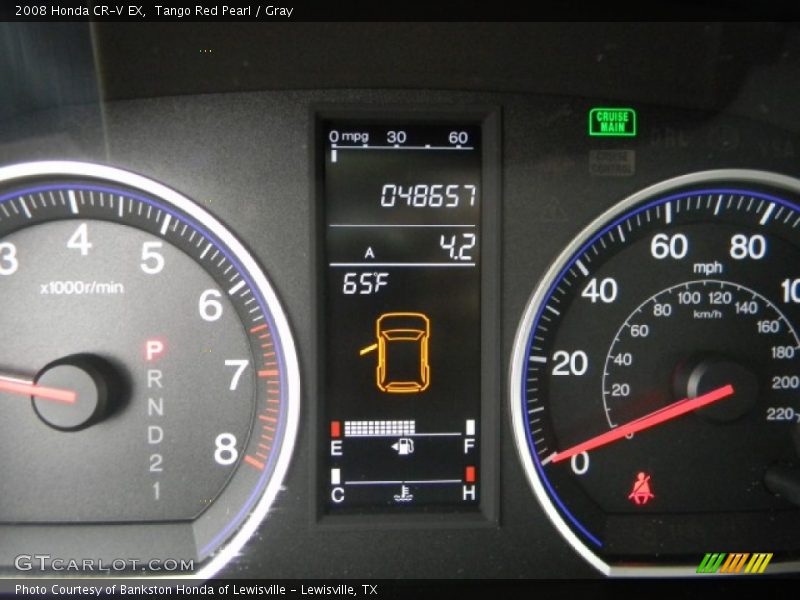 Tango Red Pearl / Gray 2008 Honda CR-V EX
